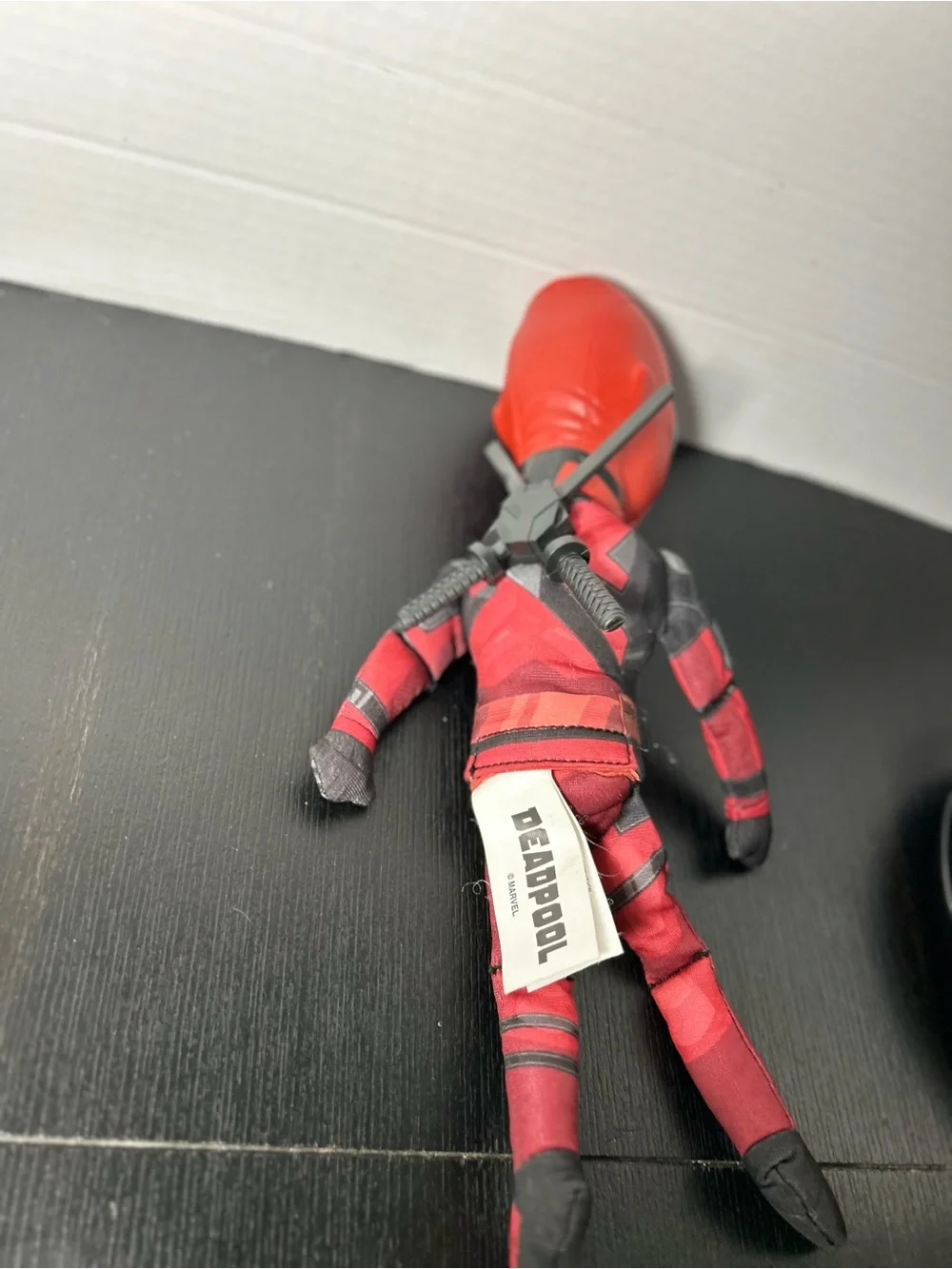 Deadpool Marvel plastic head with soft legs and arms 13” long